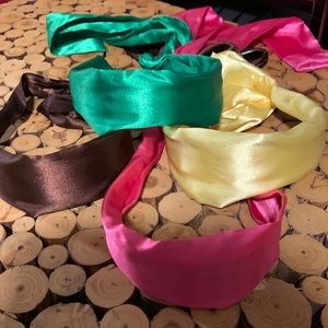Custom made silk hair bands